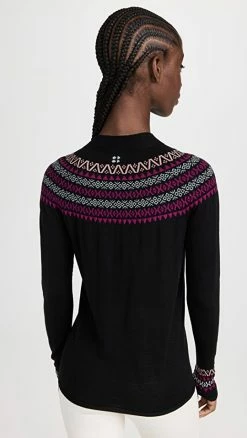 Brand new 🔥 Sweaty Betty Merino Fairisle Base Layer Top Black 🎉 -DEMYLEE SHOP sbett302391cd2d 1668538196815 2 0. UX540 . QL90