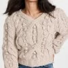 Best reviews of 😍 Sea Caden Cable Knits L/Slv V-Neck Sweater Barley 🎉