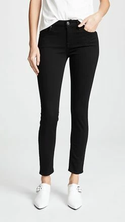 Deals ⭐ 7 For All Mankind (b)air Ankle Skinny 👖 Jeans Black 👏