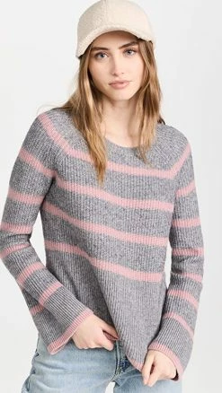 Cheap π Splendid Mona Sweater Heather Grey Stripe βοΈ