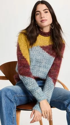 Best Sale 🎁 Ulla Johnson Maude Pullover Sweater Fjord 🎁