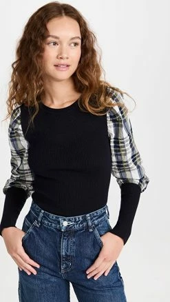 Best deal ⭐ Veronica Beard Leila Pullover Top Navy ✔️