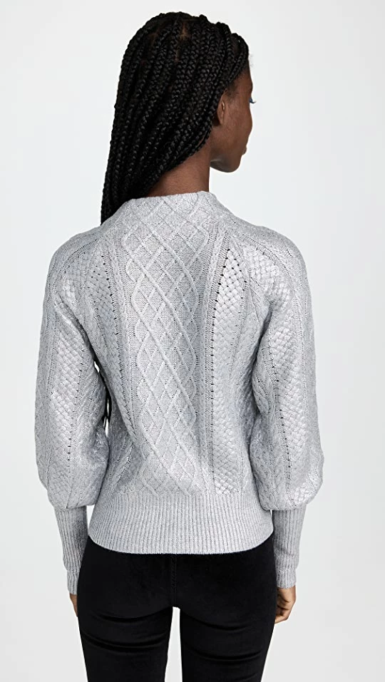 Wholesale ❤️ Veronica Beard Grady Sweater Silver ⭐ 4 Wholesale ❤️ Veronica Beard Grady Sweater Silver ⭐ - Image 2