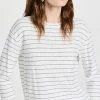Best reviews of 🌟 Vince Striped Long Sleeve Pullover Off White/Coastal 🛒 -DEMYLEE SHOP vince5191571965 1669828816641 2 0. UX540 . QL90