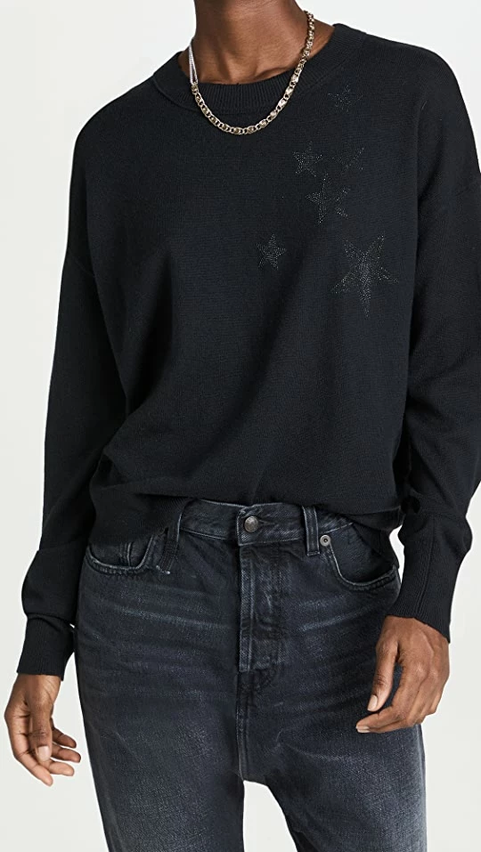 Best Pirce π Zadig & Voltaire Gaby Stars Sweater Noir π₯ 3 Best Pirce π Zadig & Voltaire Gaby Stars Sweater Noir π₯